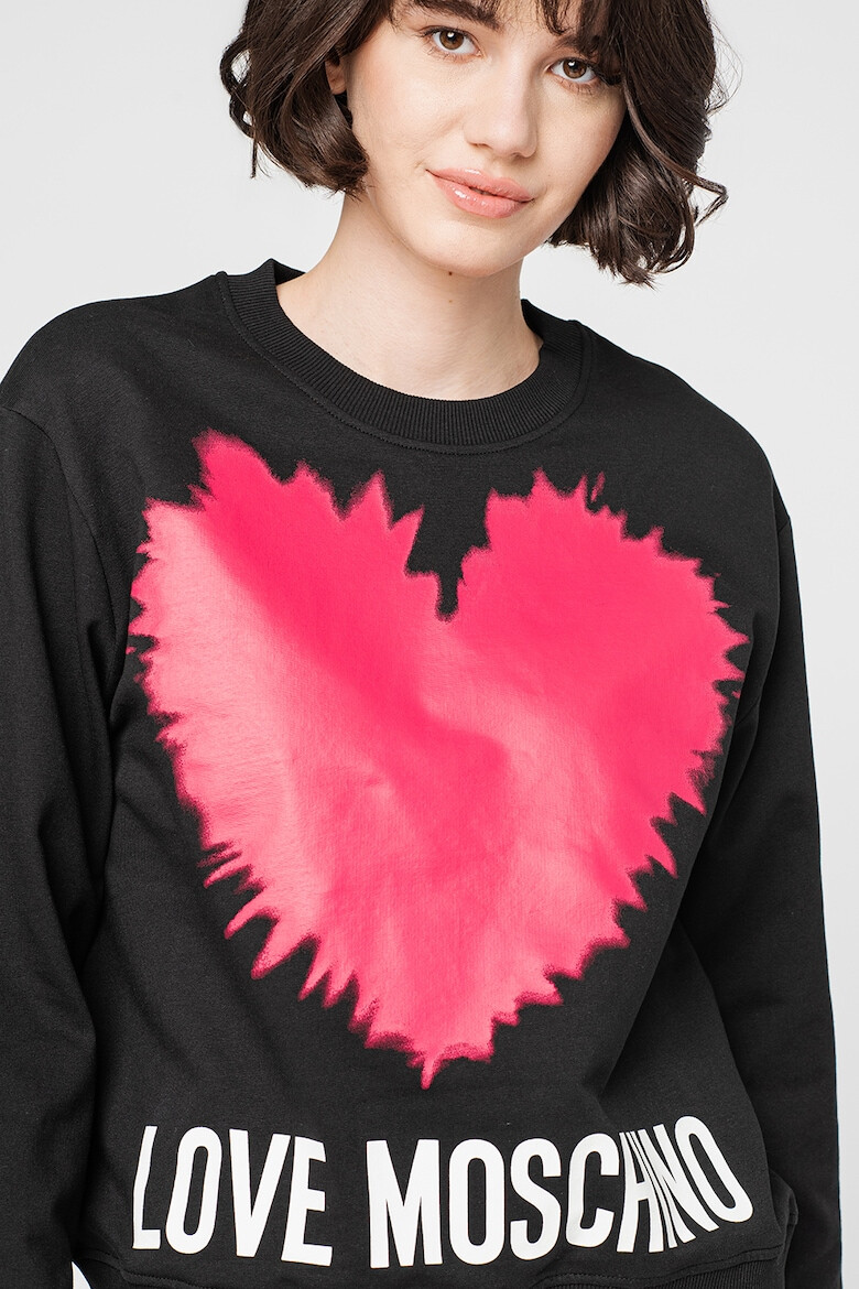 Love Moschino Bluza sport cu imprimeu logo - Pled.ro