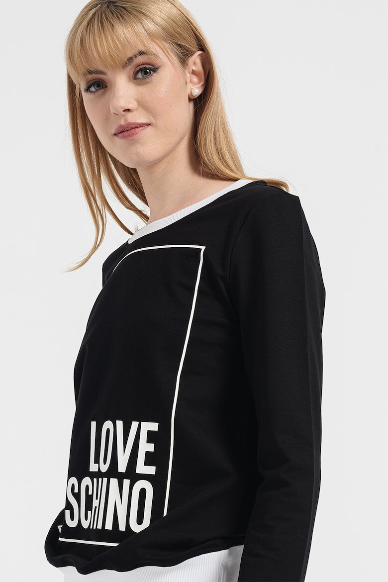 Love Moschino Bluza sport cu imprimeu logo - Pled.ro