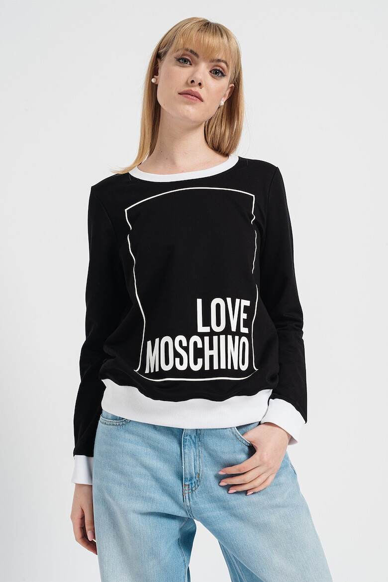 Love Moschino Bluza sport cu imprimeu logo - Pled.ro