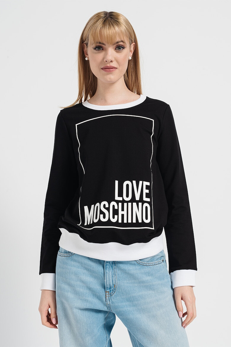 Love Moschino Bluza sport cu imprimeu logo - Pled.ro