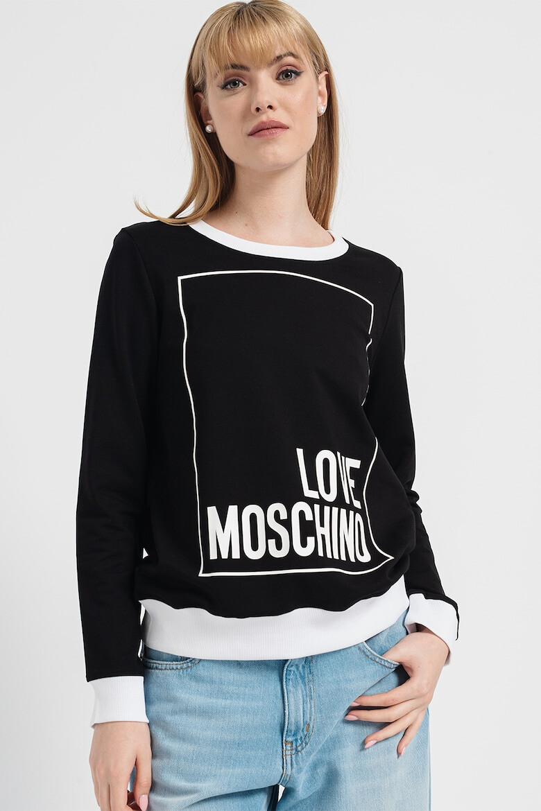 Love Moschino Bluza sport cu imprimeu logo - Pled.ro