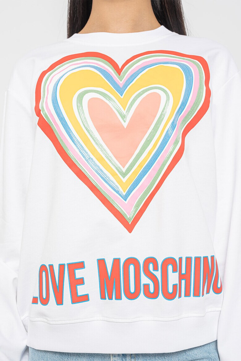 Love Moschino Bluza sport cu imprimeu logo - Pled.ro