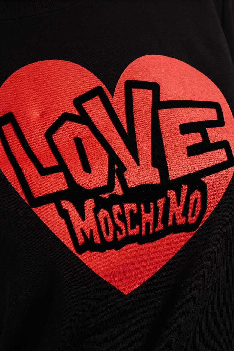 Love Moschino Bluza sport din amestec de modal cu imprimeu logo - Pled.ro