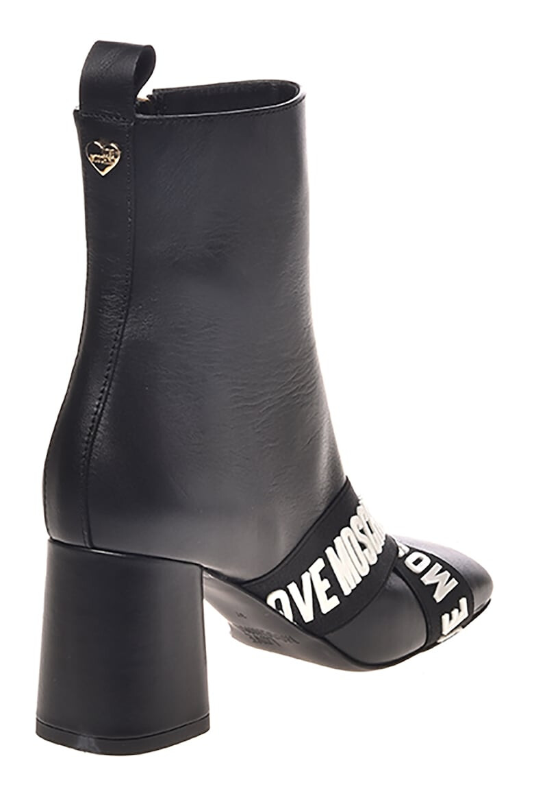 Love Moschino Botine din piele cu toc inalt - Pled.ro