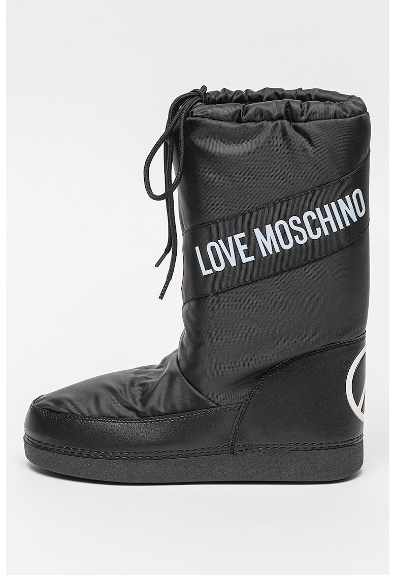 Love Moschino Cizme apres-schi cu snur si logo - Pled.ro