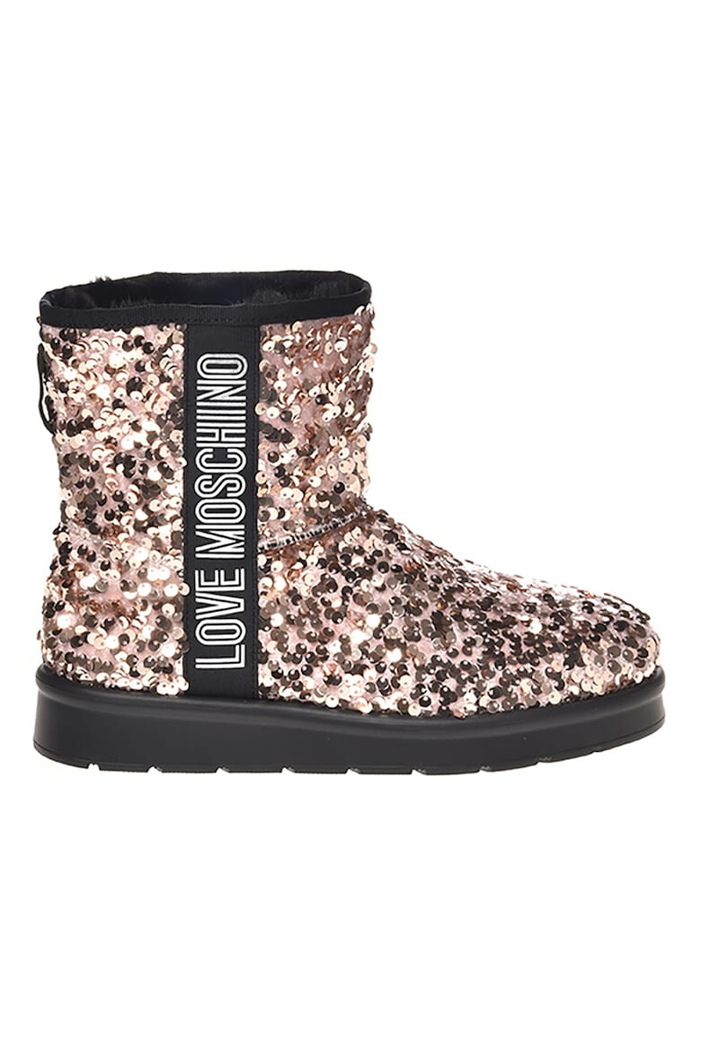 Love Moschino Cizme de iarna fara inchidere decorate cu paiete - Pled.ro