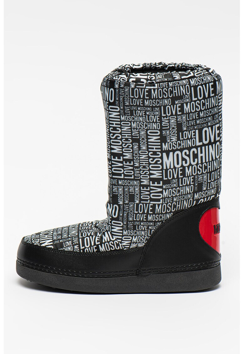 Love Moschino Cizme de iarna medii fara inchidere cu logo - Pled.ro