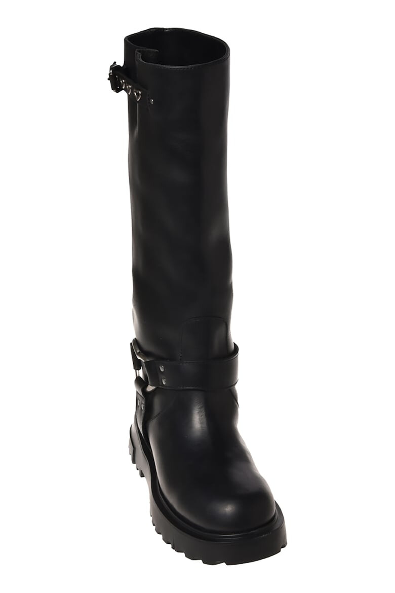 Love Moschino Cizme mid-calf de piele - Pled.ro