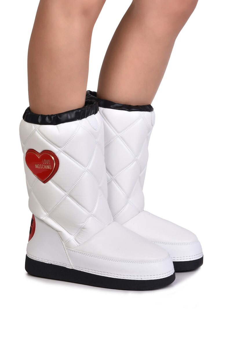 Love Moschino Cizme mid-calf de piele ecologica fara inchidere - Pled.ro