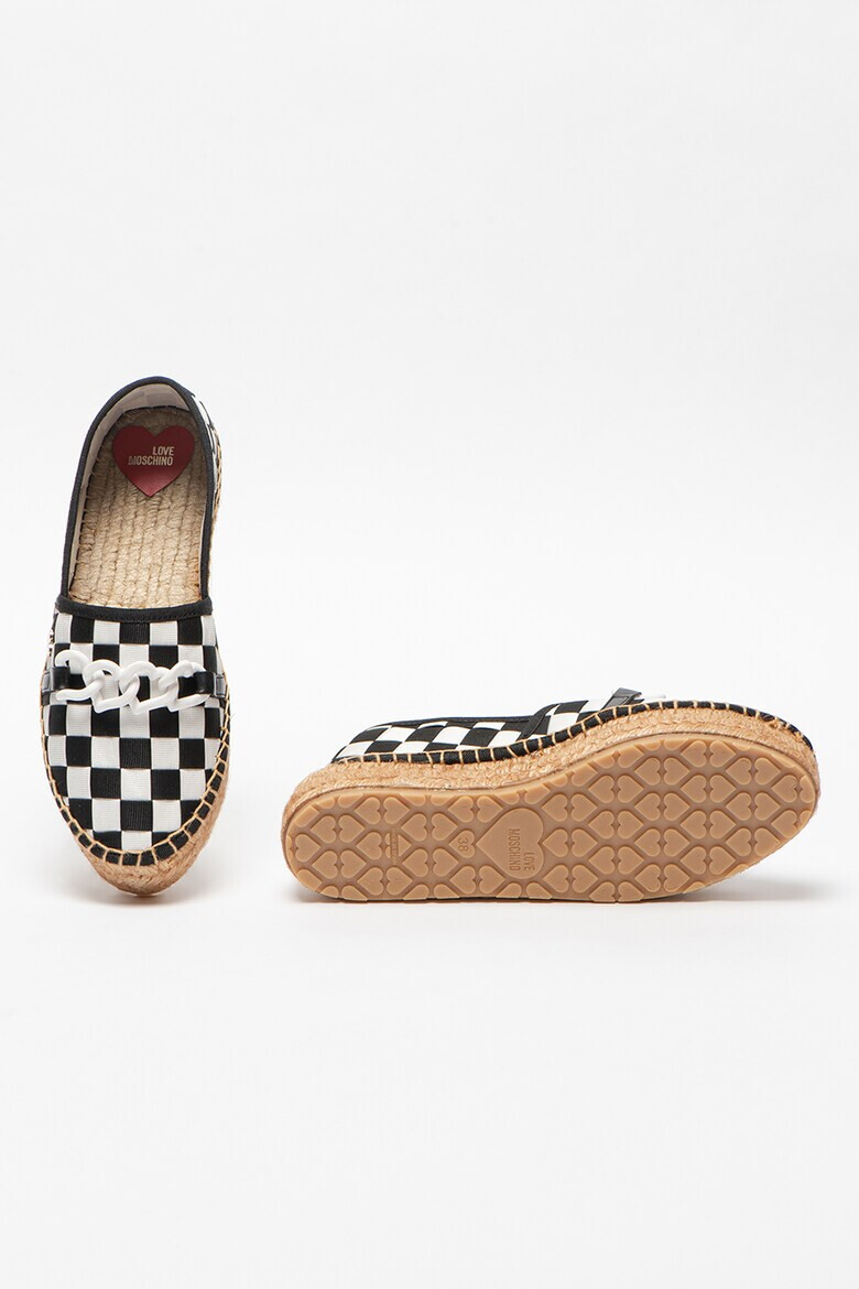 Love Moschino Espadrile cu detaliu lant - Pled.ro