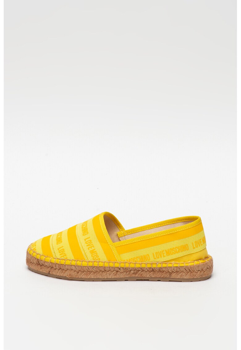 Love Moschino Espadrile cu garnituri cu model logo - Pled.ro