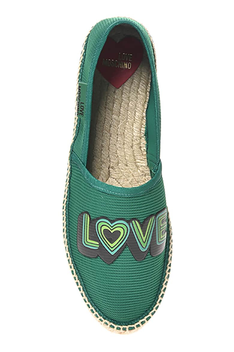 Love Moschino Espadrile cu imprimeu grafic - Pled.ro