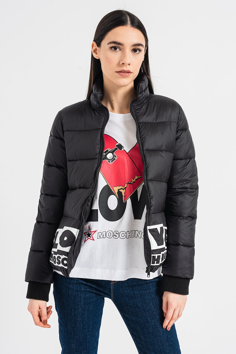 Love Moschino Geaca cu imprimeu logo - Pled.ro