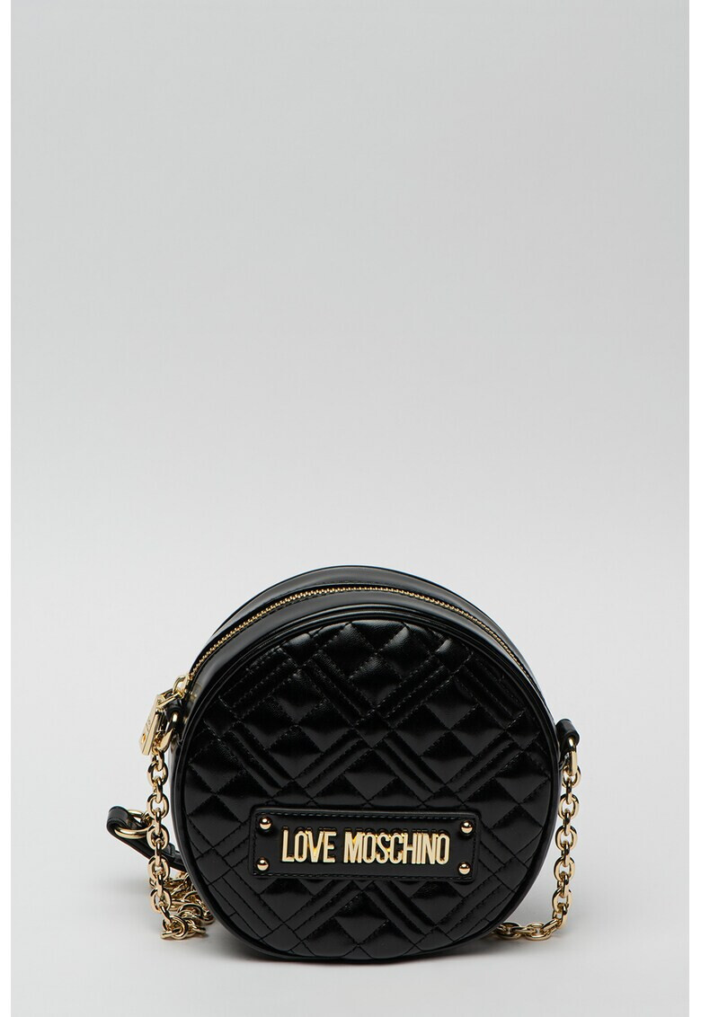 Love Moschino Geanta crossbody de piele ecologica cu aspect matlasat - Pled.ro