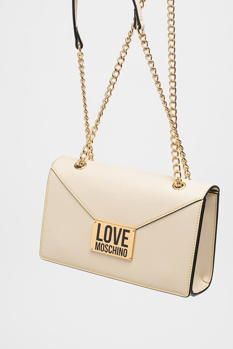 Love Moschino Geanta crossbody de piele ecologica cu bareta de lant - Pled.ro