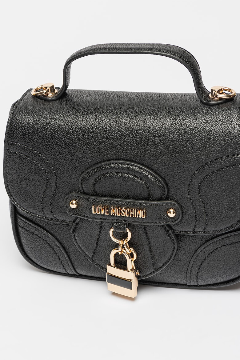 Love Moschino Geanta crossbody de piele ecologica cu bareta detasabila - Pled.ro