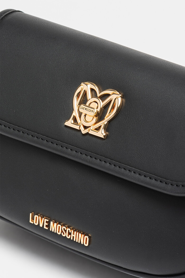 Love Moschino Geanta crossbody de piele ecologica cu clapa - Pled.ro