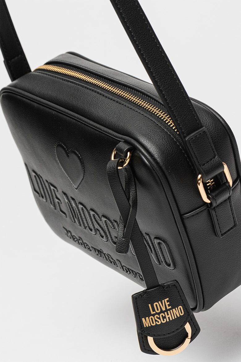 Love Moschino Geanta crossbody de piele si piele ecologica - Pled.ro