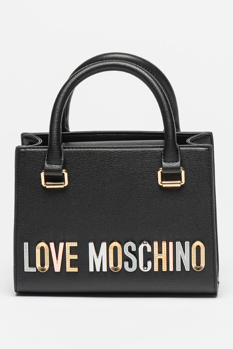 Love Moschino Geanta din piele ecologica cu bareta de umar si logo - Pled.ro