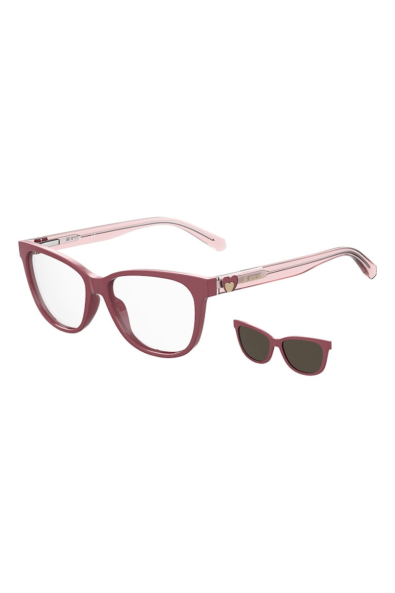 Love Moschino Ochelari de soare cat-eye cu lentile magnetice - Pled.ro