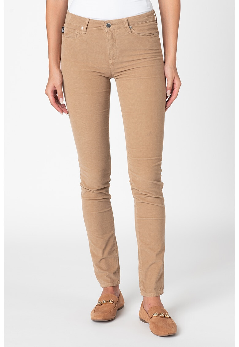 Love Moschino Pantaloni slim fit de reiat - Pled.ro