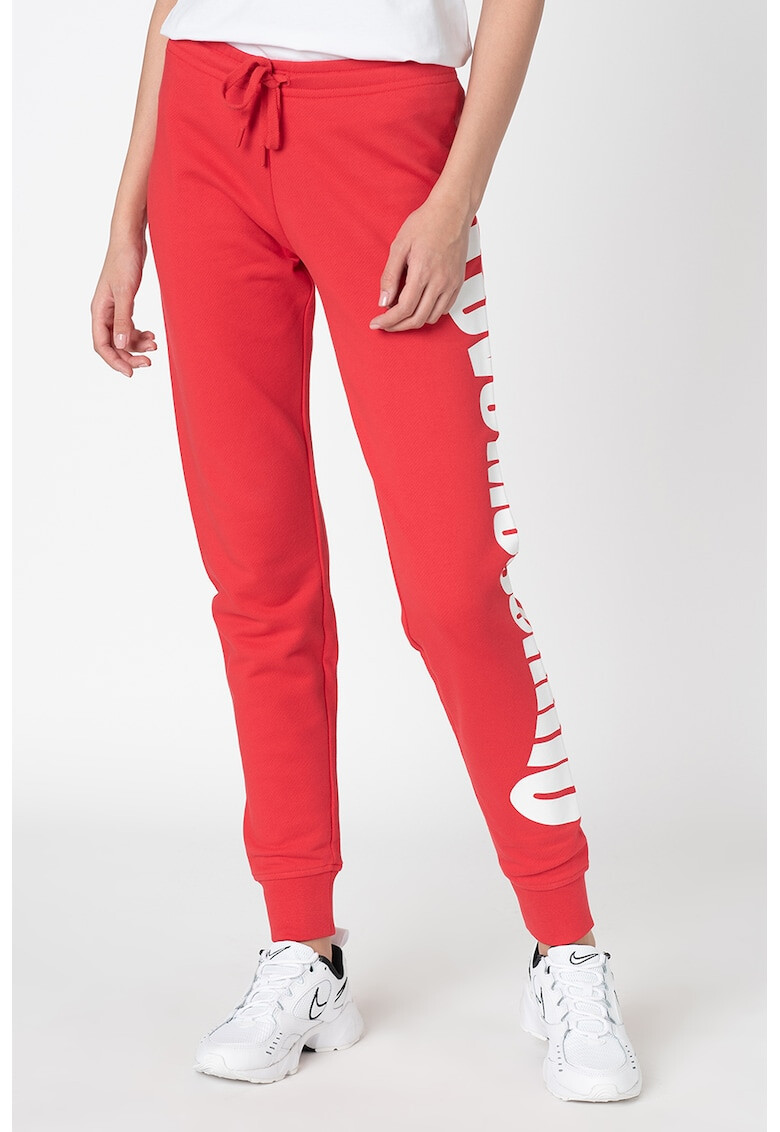 Love Moschino Pantaloni sport conici cu logo - Pled.ro