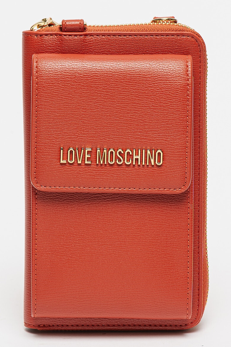 Love Moschino Portofel de piele ecologica cu bareta de lant - Pled.ro