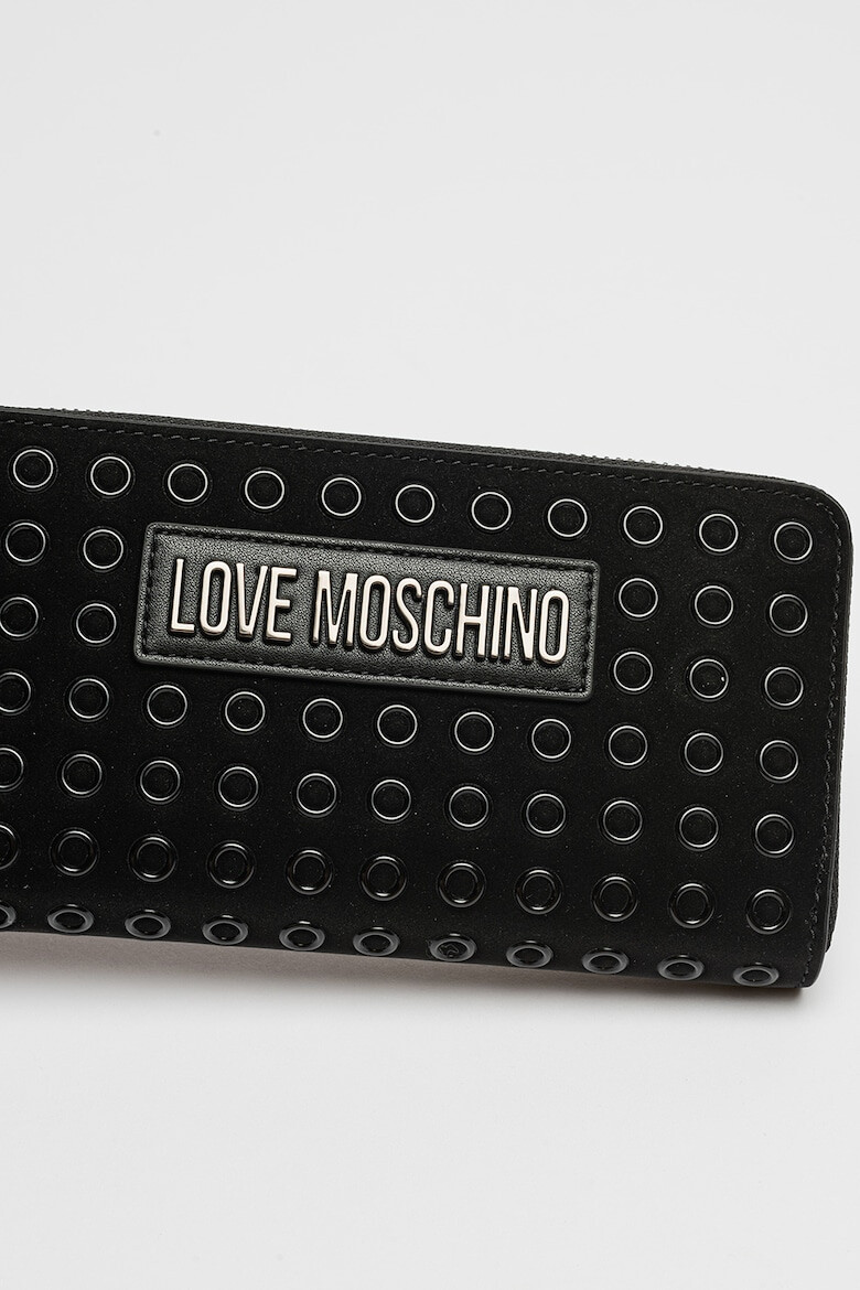 Love Moschino Portofel de piele ecologica cu decupaje decorative - Pled.ro