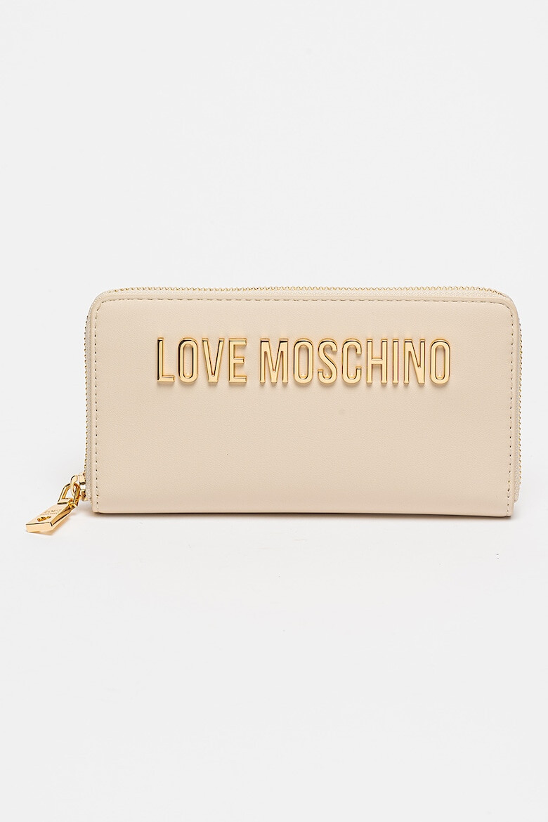 Love Moschino Portofel de piele ecologica cu fermoar - Pled.ro