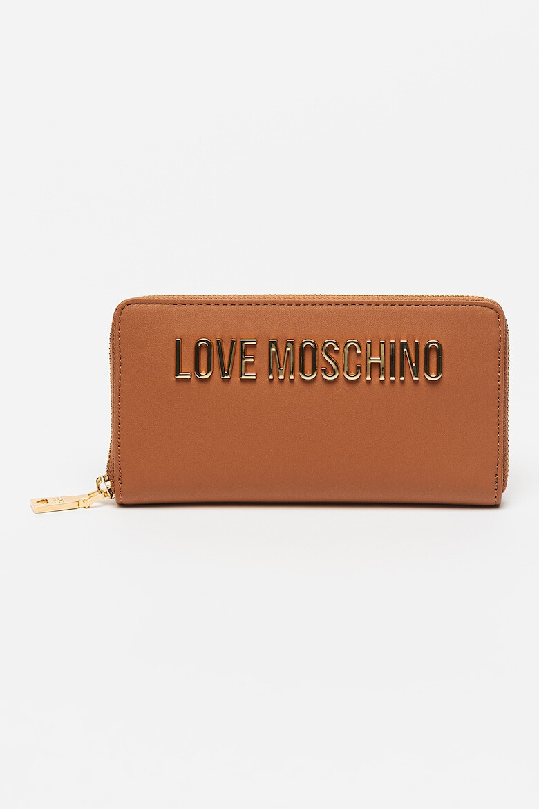 Love Moschino Portofel de piele ecologica cu fermoar - Pled.ro