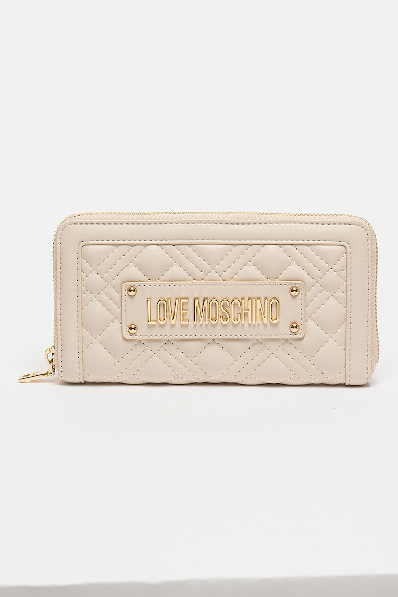 Love Moschino Portofel de piele ecologica cu logo - Pled.ro