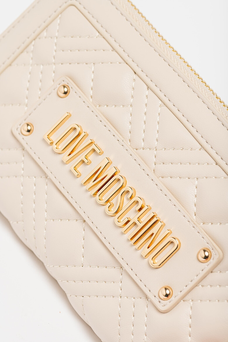 Love Moschino Portofel de piele ecologica cu logo - Pled.ro