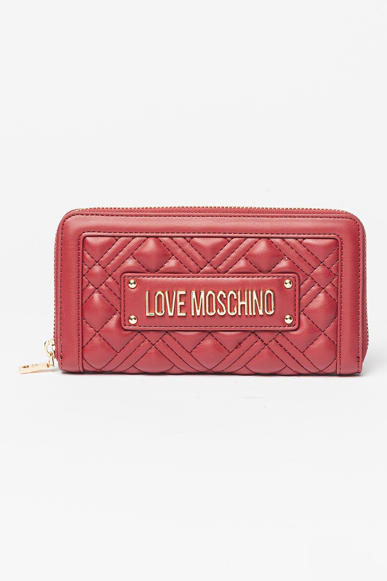 Love Moschino Portofel de piele ecologica cu logo metalic - Pled.ro