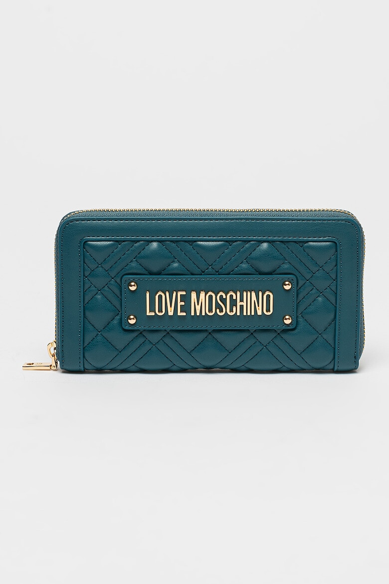 Love Moschino Portofel de piele ecologica cu logo metalic - Pled.ro