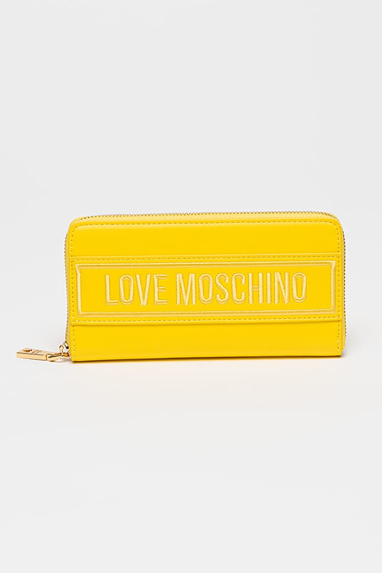 Love Moschino Portofel din piele ecologica cu logo in relief - Pled.ro