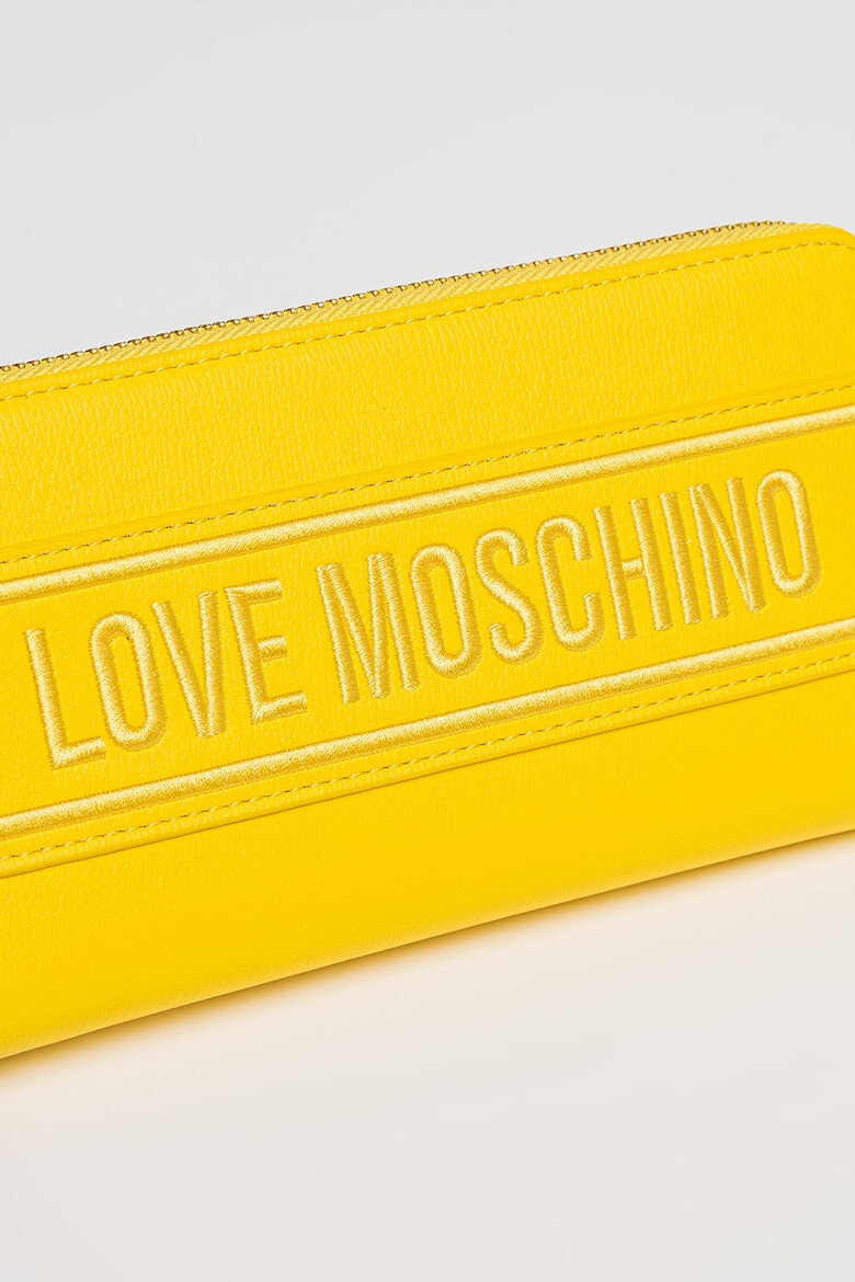 Love Moschino Portofel din piele ecologica cu logo in relief - Pled.ro