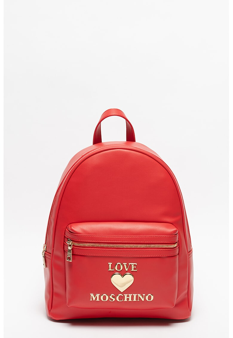 Love Moschino Rucsac de piele ecologica cu aplicatie cu logo metalic - Pled.ro