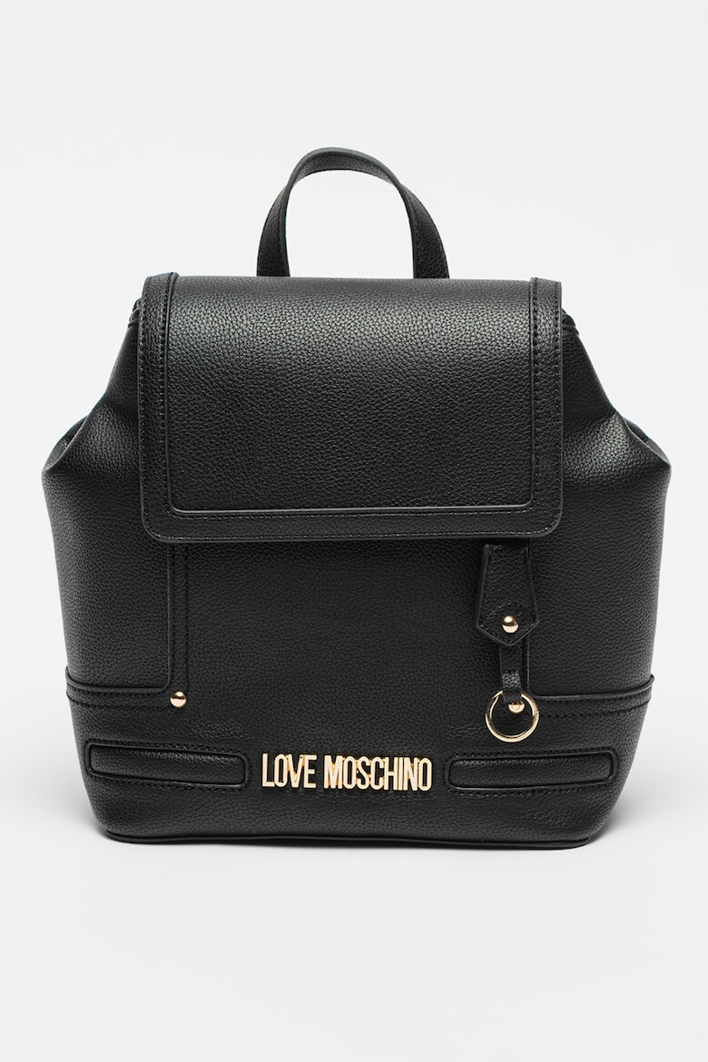 Love Moschino Rucsac de piele ecologica cu aplicatie logo metalica - Pled.ro