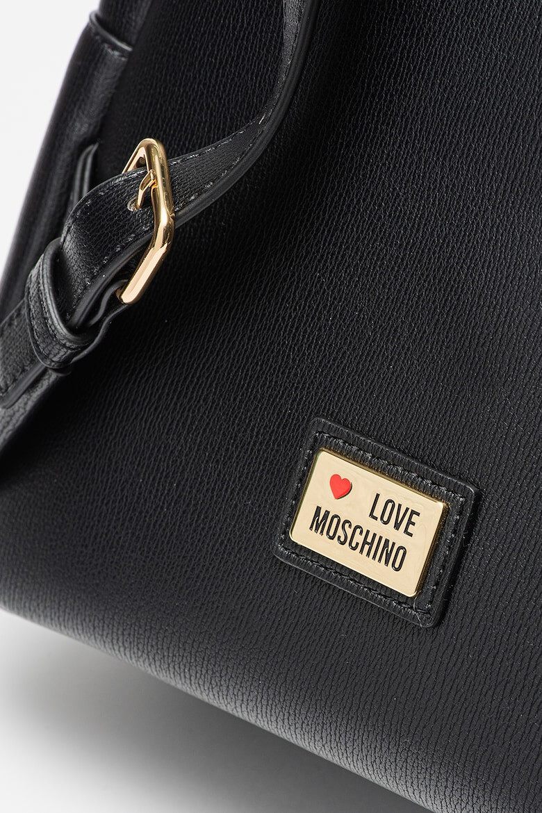 Love Moschino Rucsac de piele ecologica cu aplicatie logo metalica - Pled.ro