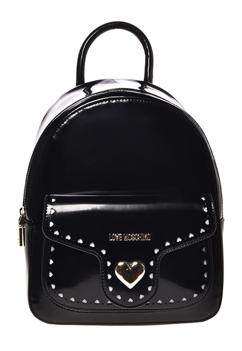 Love Moschino Rucsac de piele ecologica cu aspect lacuit - Pled.ro