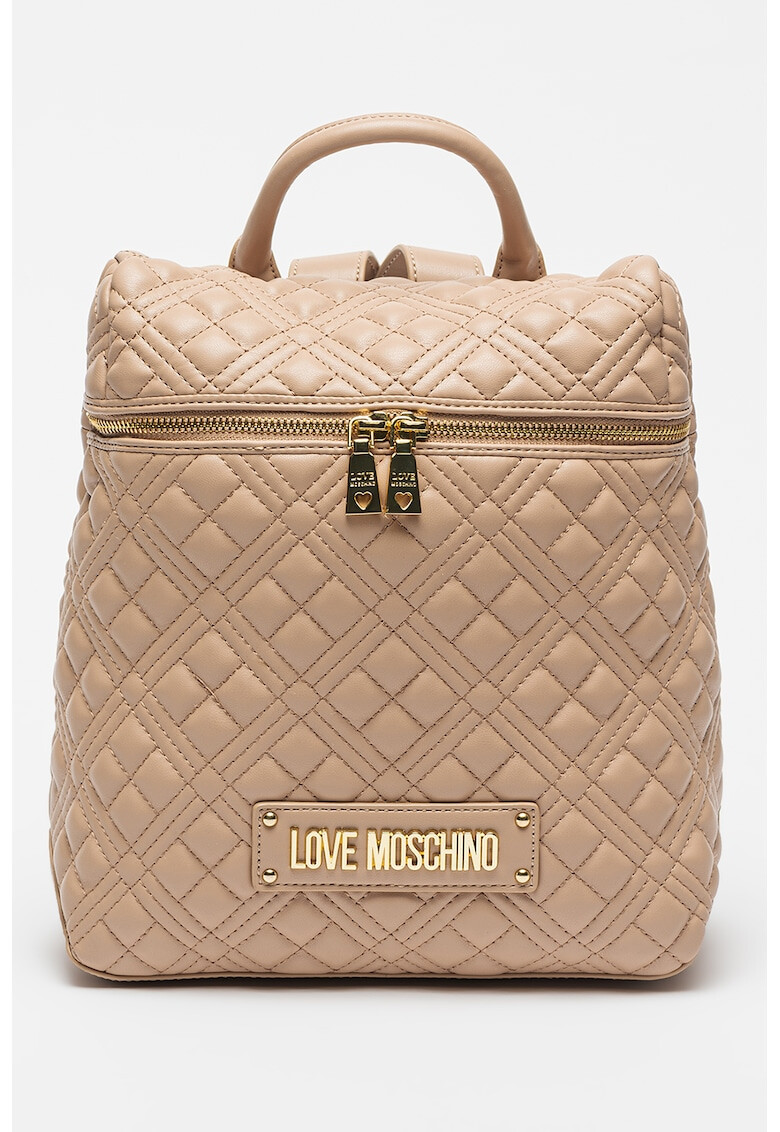 Love Moschino Rucsac de piele ecologica cu aspect matlasat - Pled.ro