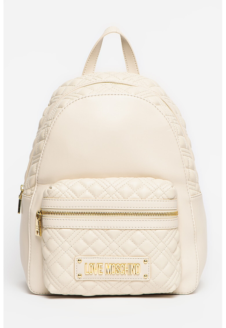 Love Moschino Rucsac de piele ecologica cu buzunar frontal - Pled.ro