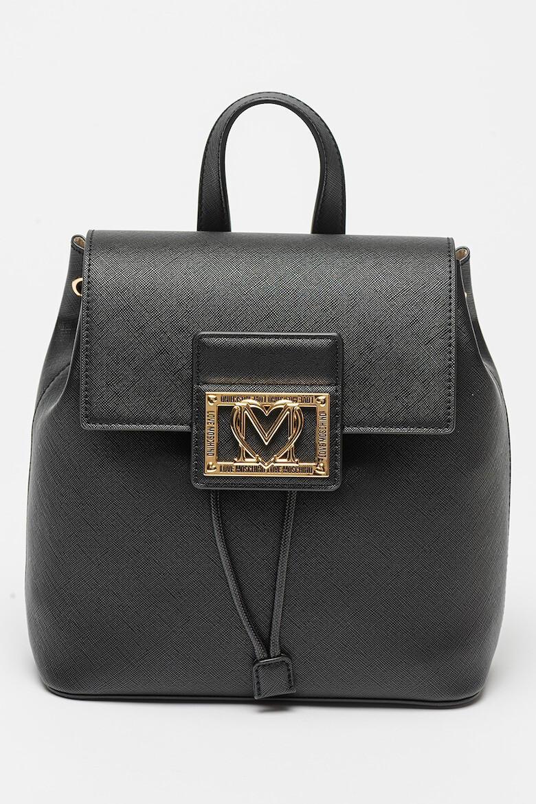 Love Moschino Rucsac de piele ecologica cu clapa - Pled.ro