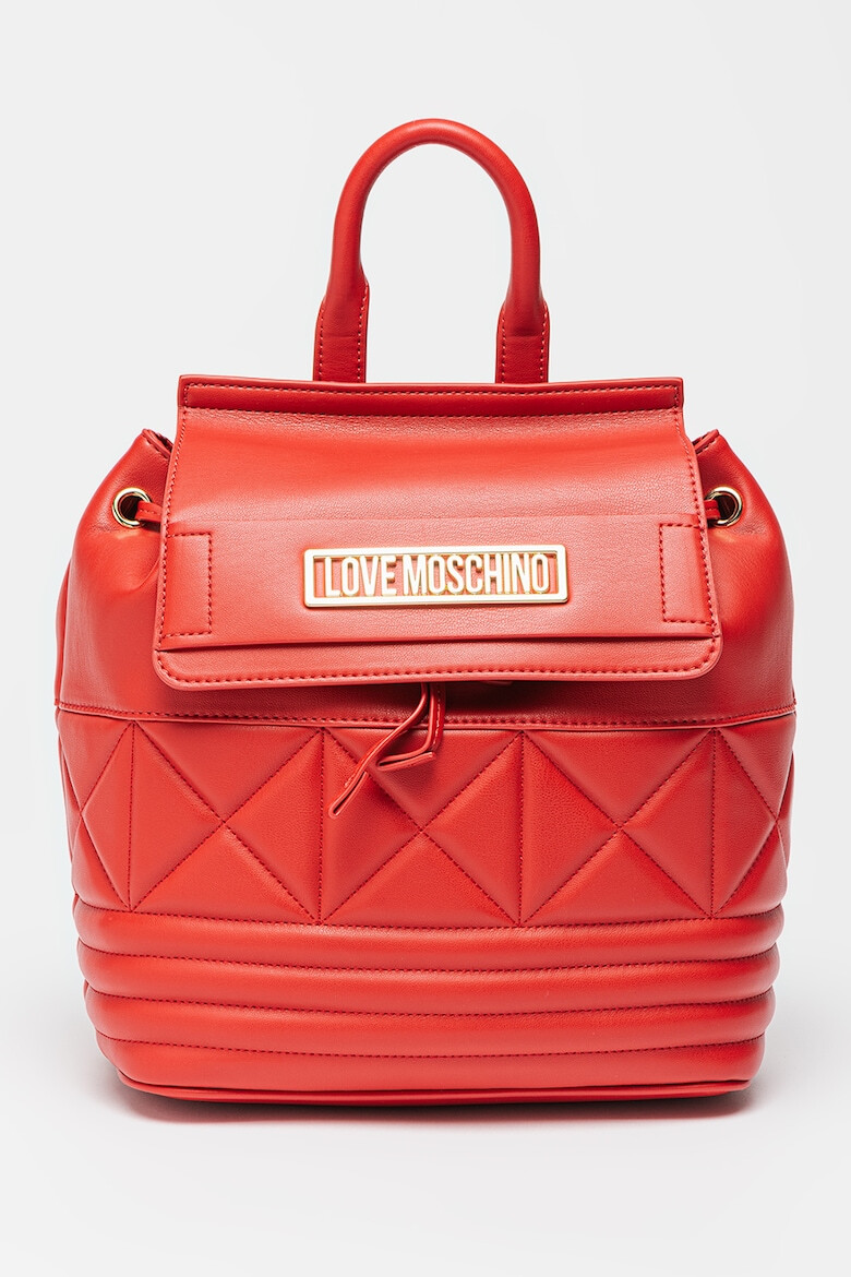 Love Moschino Rucsac de piele ecologica cu detalii matlasate - Pled.ro