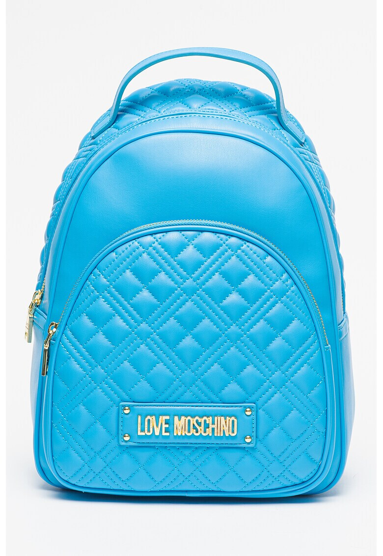 Love Moschino Rucsac de piele ecologica cu garnituri matlasate - Pled.ro