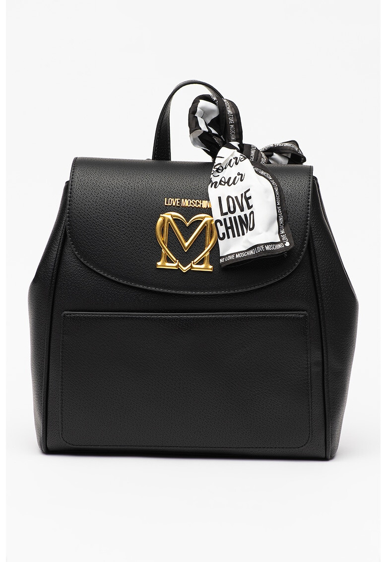 Love Moschino Rucsac de piele ecologica cu esarfa - Pled.ro