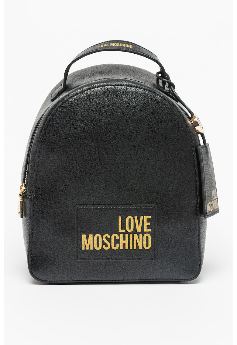 Love Moschino Rucsac de piele ecologica cu imprimeu logo - Pled.ro