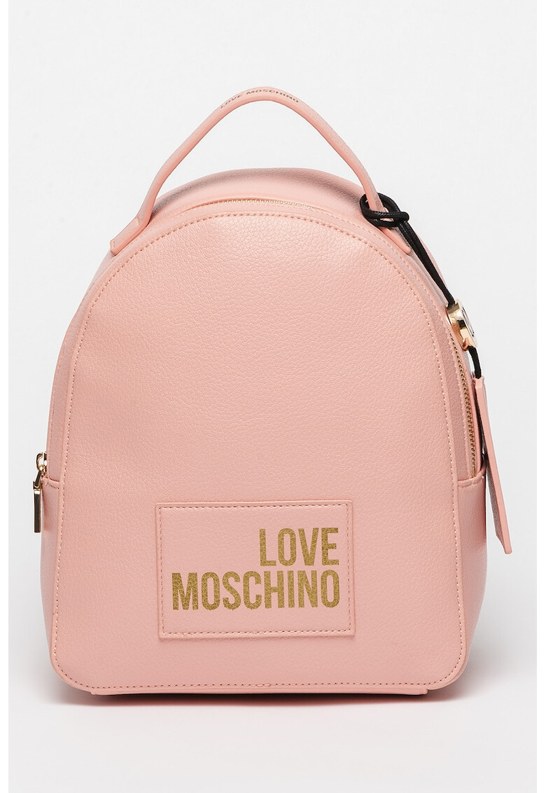 Love Moschino Rucsac de piele ecologica cu imprimeu logo - Pled.ro