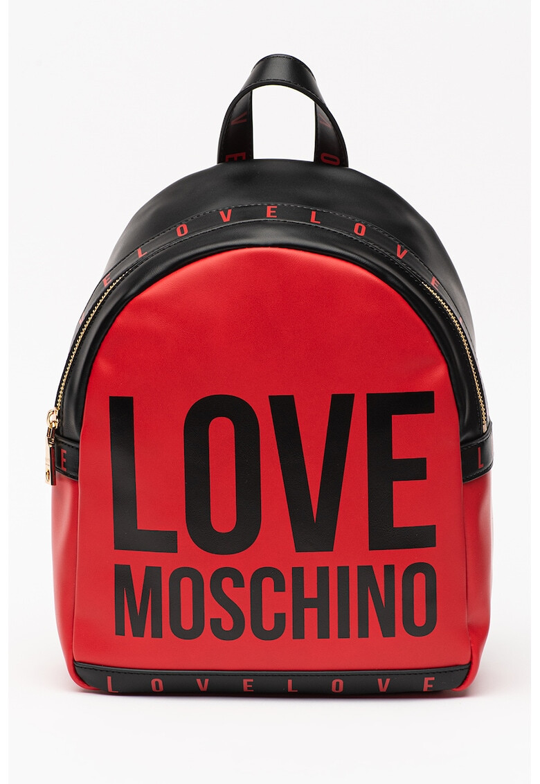 Love Moschino Rucsac de piele ecologica cu logo - Pled.ro