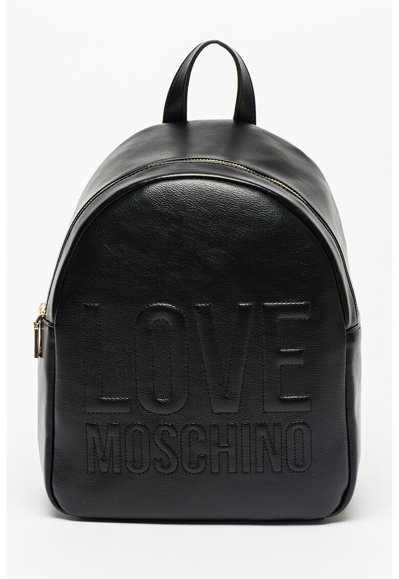 Love Moschino Rucsac de piele ecologica cu logo in relief - Pled.ro